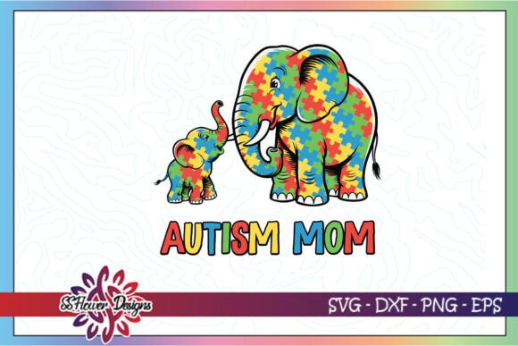 Autism Elephant Mom and Son SVG: A Designer Review