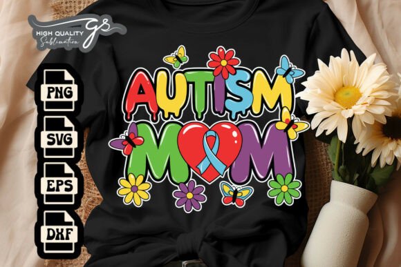 Autism Mom Awareness Rainbow SVG Review