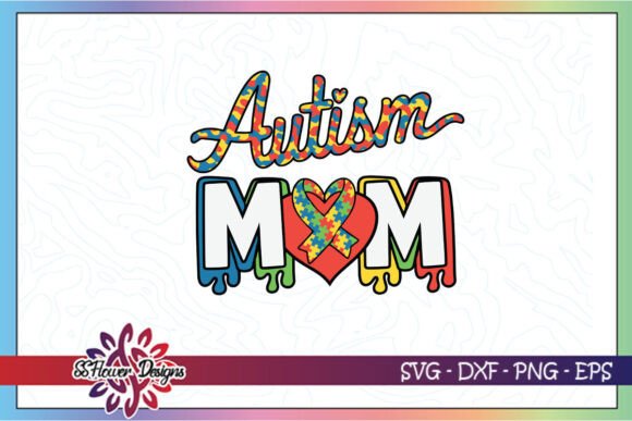 Autism Mom Colorful Awareness SVG Review