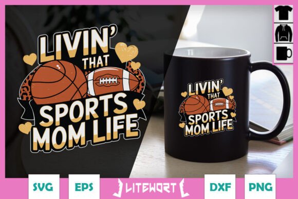 Livin Sports Mom Life Basketball SVG Review