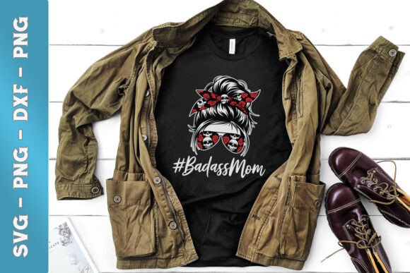 Messy Bun Bad Mom Skull Hair SVG Review