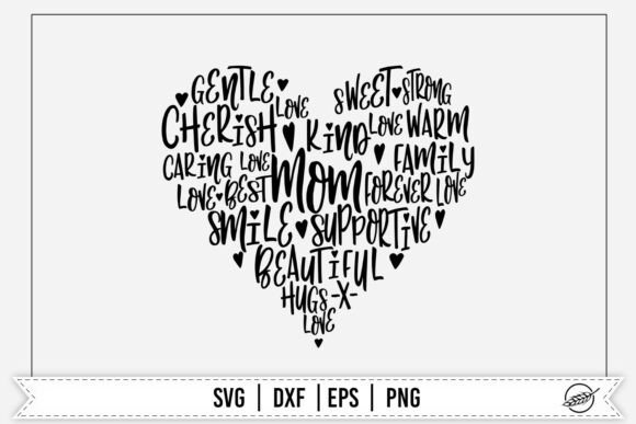 Mom Heart Wordcloud SVG: An Embroidery Review