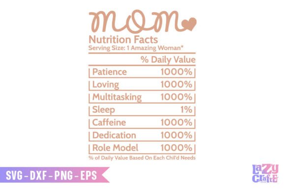 Mom Nutrition Facts SVG: An Embroidery Review