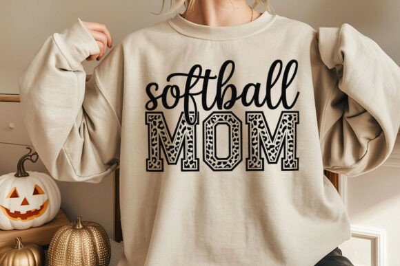 Softball Mom Leopard Print SVG PNG Review