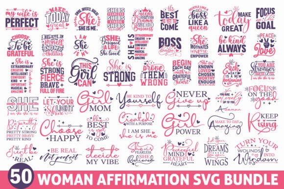 Woman Affirmation SVG Bundle: A Designer’s Review
